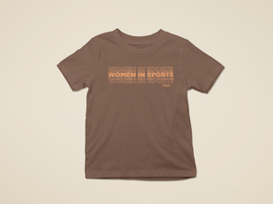 Brown and Orange Women in Sports Shirt